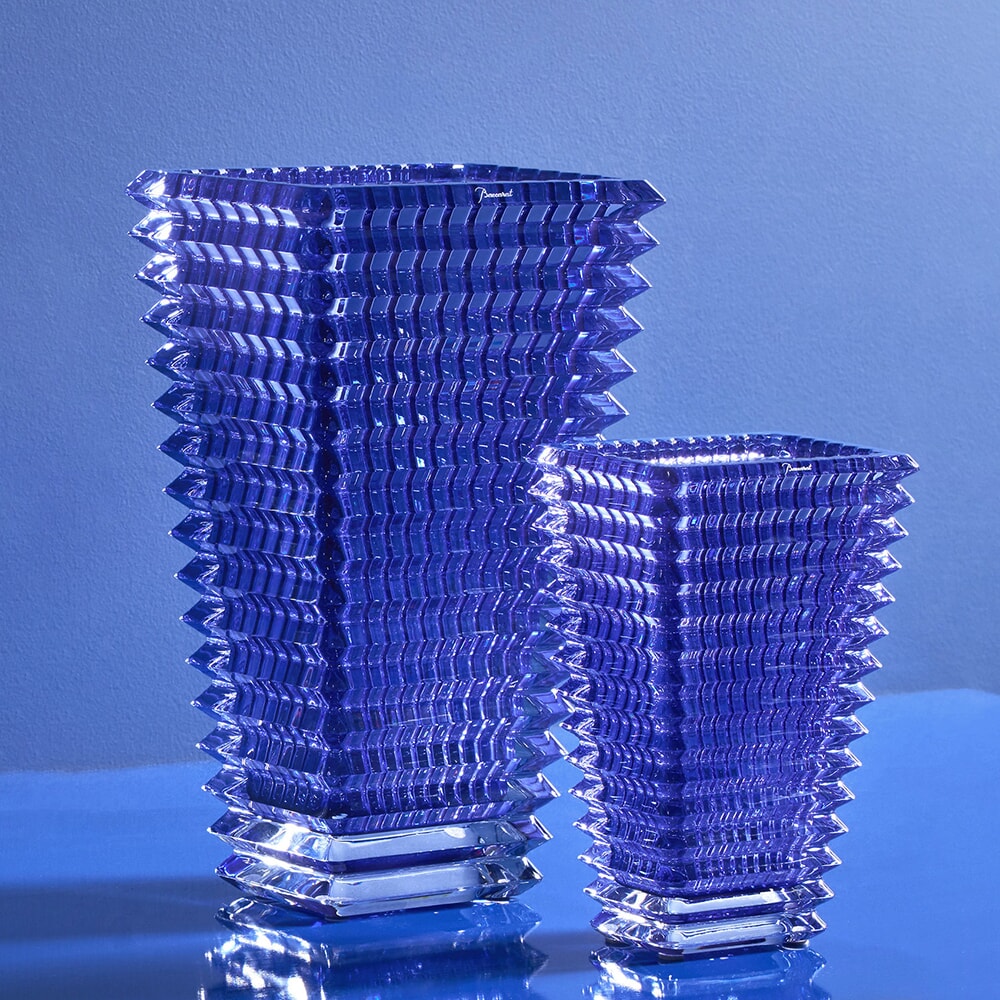 Baccarat Small Rectangular Eye Vases